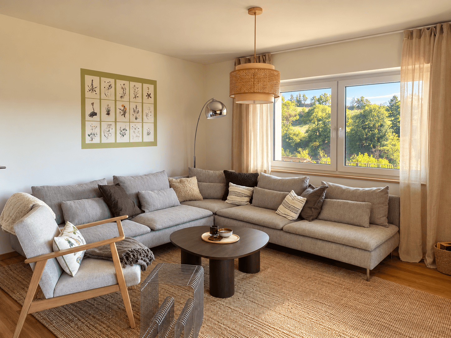 Wohnzimmer der Unterkunft